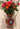 Guerrero Flower Vase (Large) – Brown Base | Hand-Painted in Guerrero, Mexico