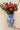 Guerrero Flower Vase (Large) – Blue Base | Hand-Painted in Guerrero, Mexico