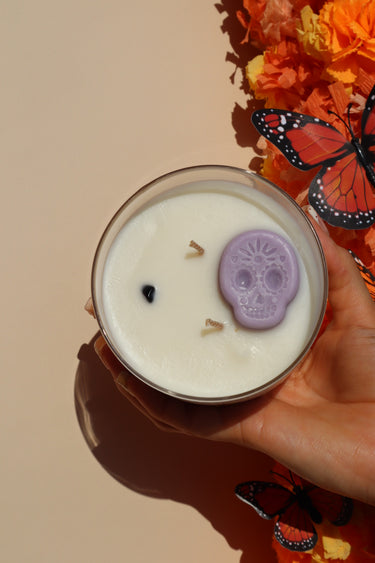 Noche de Almas Glass Jar | Day of the Dead Inspired Candle
