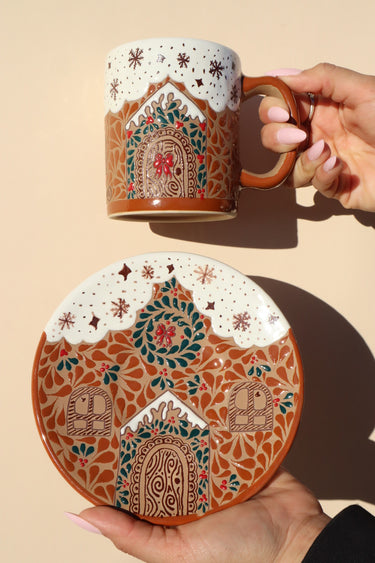 Casita Navideña (Mug & Plate Set)