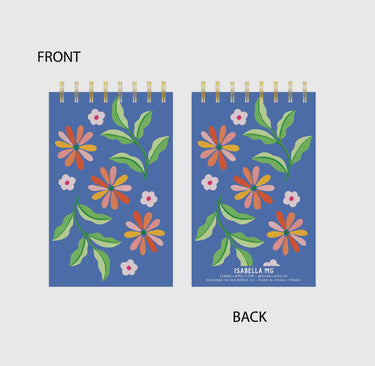 Mini Blue Jardín Notepad