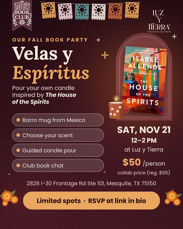 Velas y Espíritus | November 21 Candle Workshop
