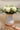 Puebla Talavera Daisy Flower Vase (Cream)