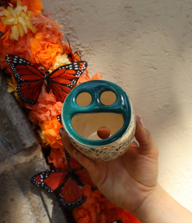 Verde Tranquilo | Handmade Mexican Ceramic Toothbrush Holder