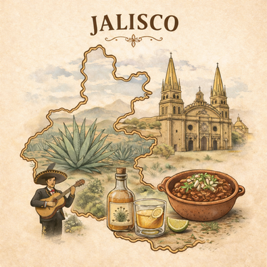Lugares de México: Jalisco Glass Jar