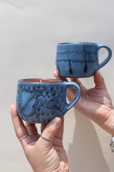 Michoacán Mug & Plate Set (blue)