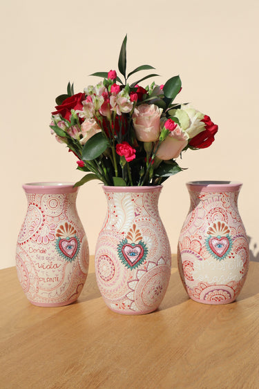 Estado de México Pink Vase