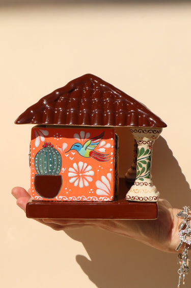 PREORDER - 12-15 WEEK WAIT TO SHIP OUT — Pueblito Casita (Pillars - Terracotta Orange)