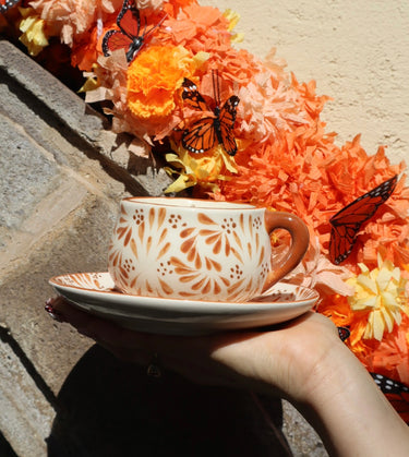 Tierra Cálida | Handmade Mexican Ceramic Candle & Plate Set