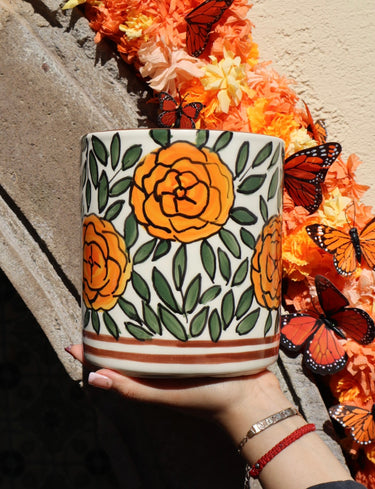 Cempasúchil | Handmade Mexican Ceramic Utensil Holder