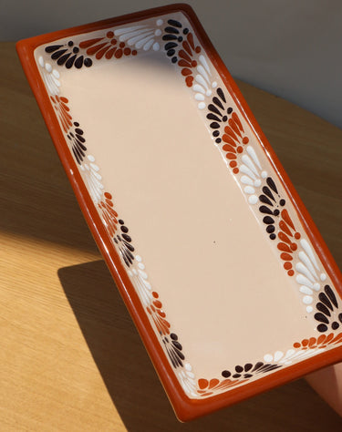 Puebla Talavera Tray (Brown Tones)
