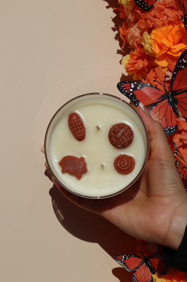 Pan de Muerto Glass Jar Candle | Day of the Dead | Fall | Sweet Bread