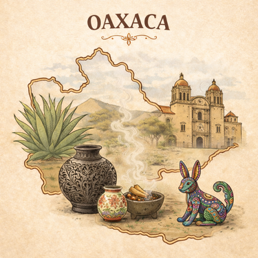 Lugares de México: Oaxaca Glass Jar