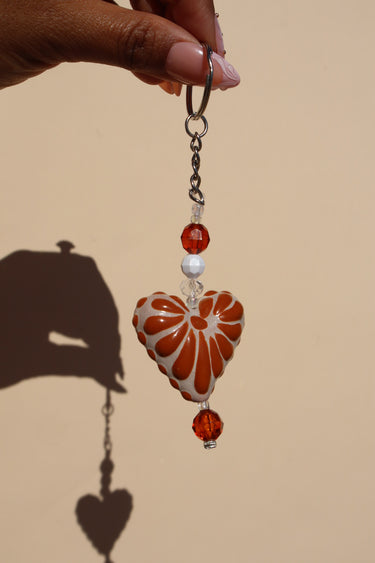 Talavera Heart Key Chain / Bag Charm