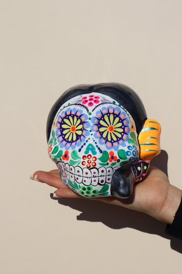 Jacinta Calavera - White Base (Decorative Figurine) | Dia de Muertos