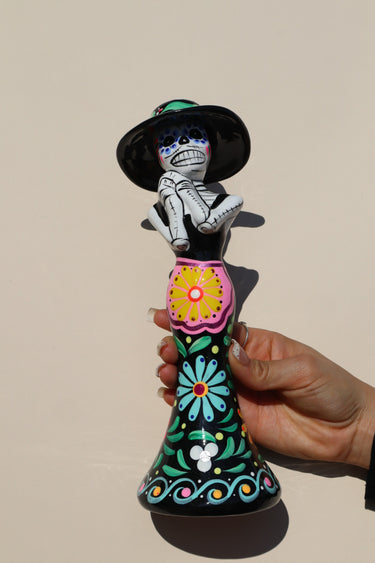 Catrina - Black Base (Decorative Figurine) | Dia de Muertos