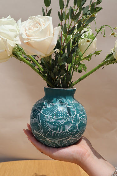 Ancestral Michoacán Vase (turquoise small)