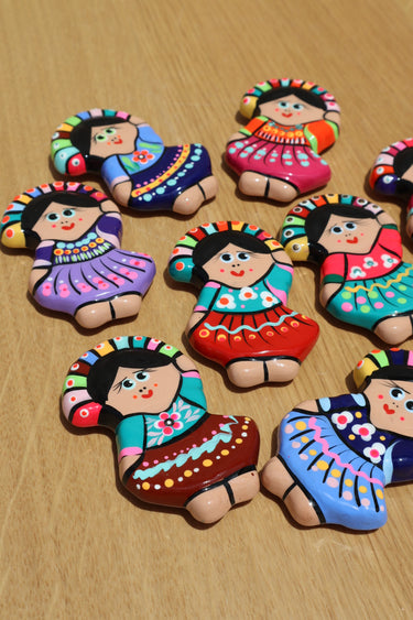 Muñeca Lele Magnet (Guerrero, Mexico) (Colors & Designs Vary)