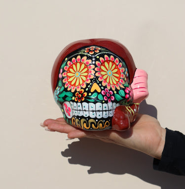 Jacinta Calavera - Black Base (Decorative Figurine) | Dia de Muertos