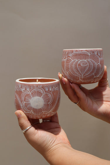 Michoacán Mug & Plate Set (dusty rose)