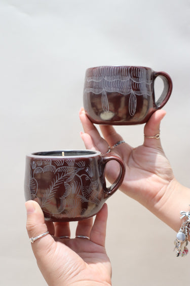 Michoacán Mug & Plate Set (brown)