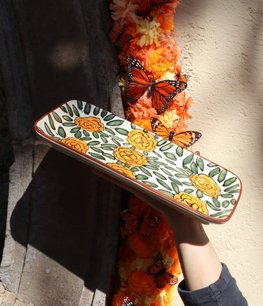 Guanajuato Tray (Cempasúchil) 🧡 | Handmade Mexican Ceramic Tray