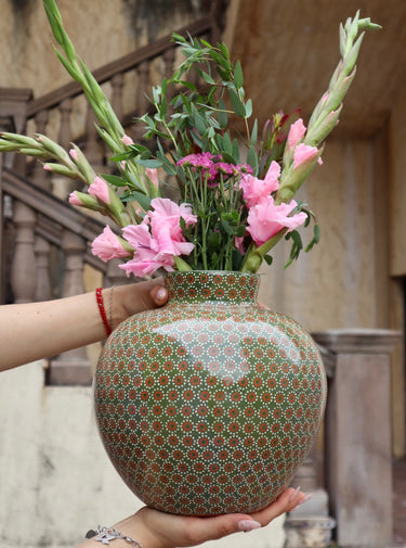 Michoacán Sphere Vase - Green
