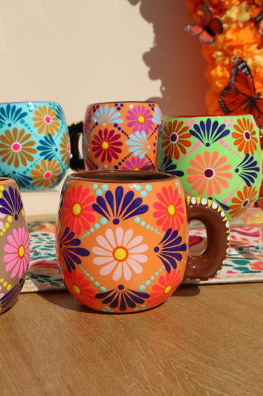 Guerrero Taza (NOT A CANDLE CONTAINER ONLY) (colors & designs vary)