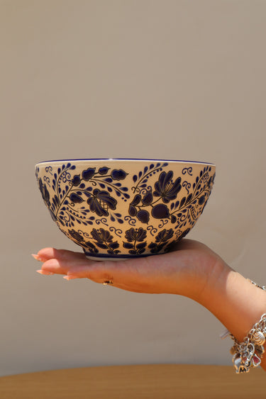 Blue Flores Elegante Small Bowl