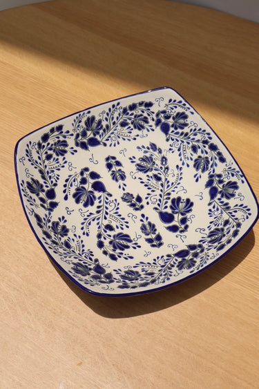 Blue Flores Elegante Panera (Bread Server)