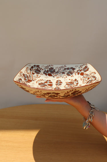 Brown Flores Elegante Panera (Bread Server)
