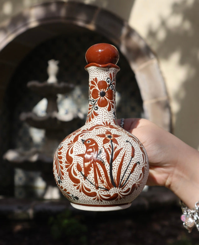 Canela Ceramic Oil Dispenser | Handmade Mexican Pottery – Luz Y Tierra
