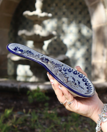 Cobalt Blue | Ceramic Spoon Rest | Handmade in Mexico