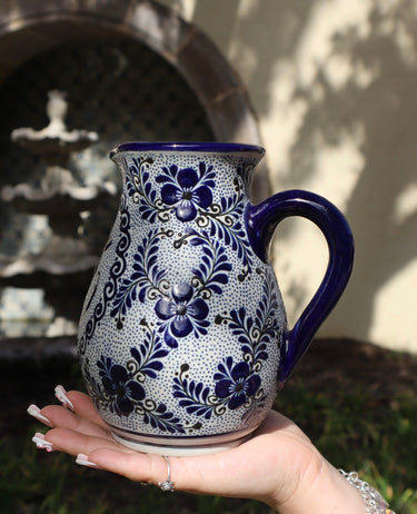 Cobalt Blue | Ceramic Jarra Pitcher | Handmade in Mexico