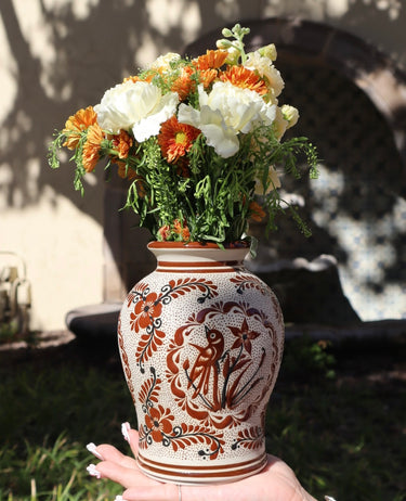 Canela | Hand-Painted Ceramic Vase (Type C) | Handmade in Mexico