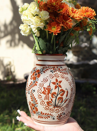 Canela | Hand-Painted Ceramic Vase (Type B) | Handmade in Mexico