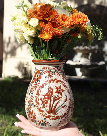 Canela | Hand-Painted Ceramic Vase (Type A) | Handmade in Mexico