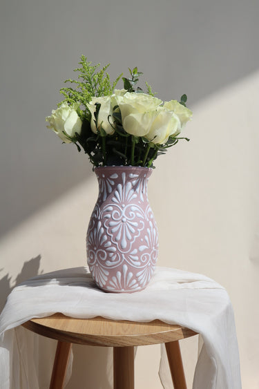 Flores de Guanajuato Vase (Pink) (Design B)