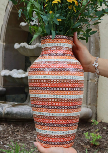 Michoacan Vase Earthy Tones - Style F